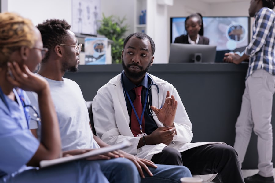 Healthcare students and professionals in mandatory clinical training