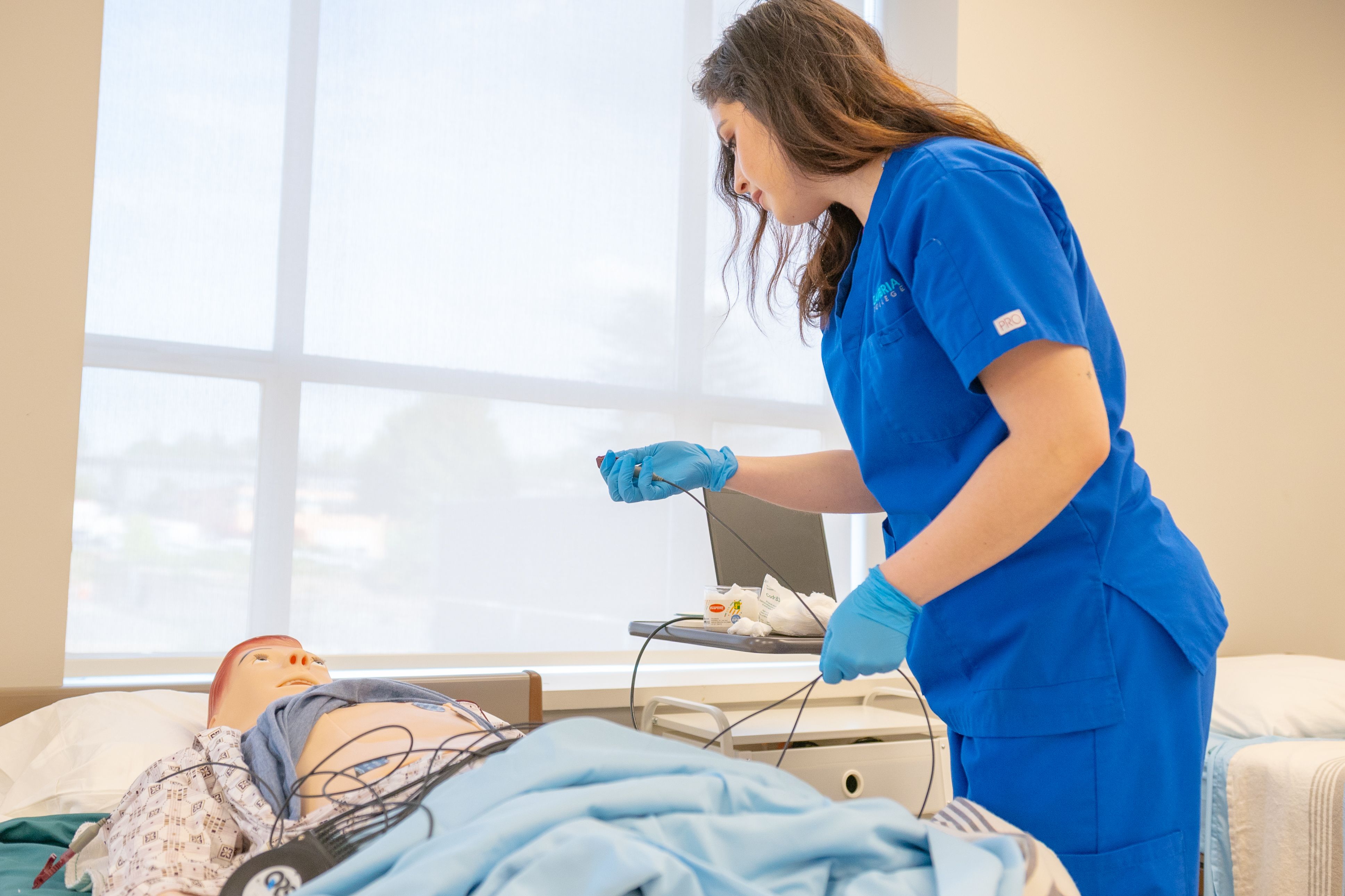Clinical skills training with patient simulation mannequin